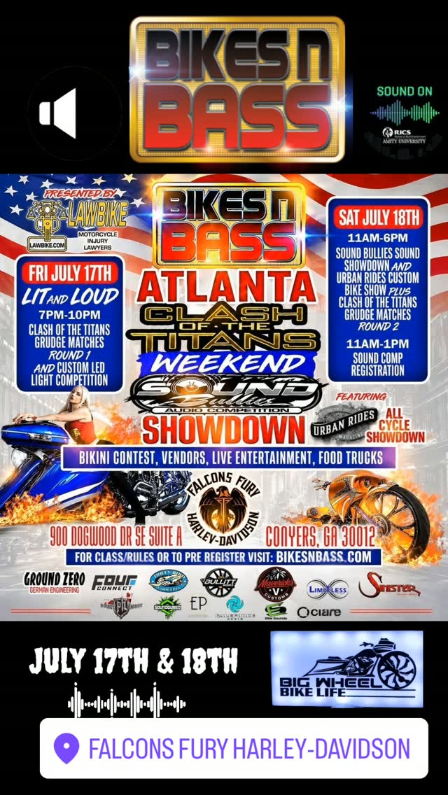 Bikes N Bass Atlanta Clash of Titans Weekend